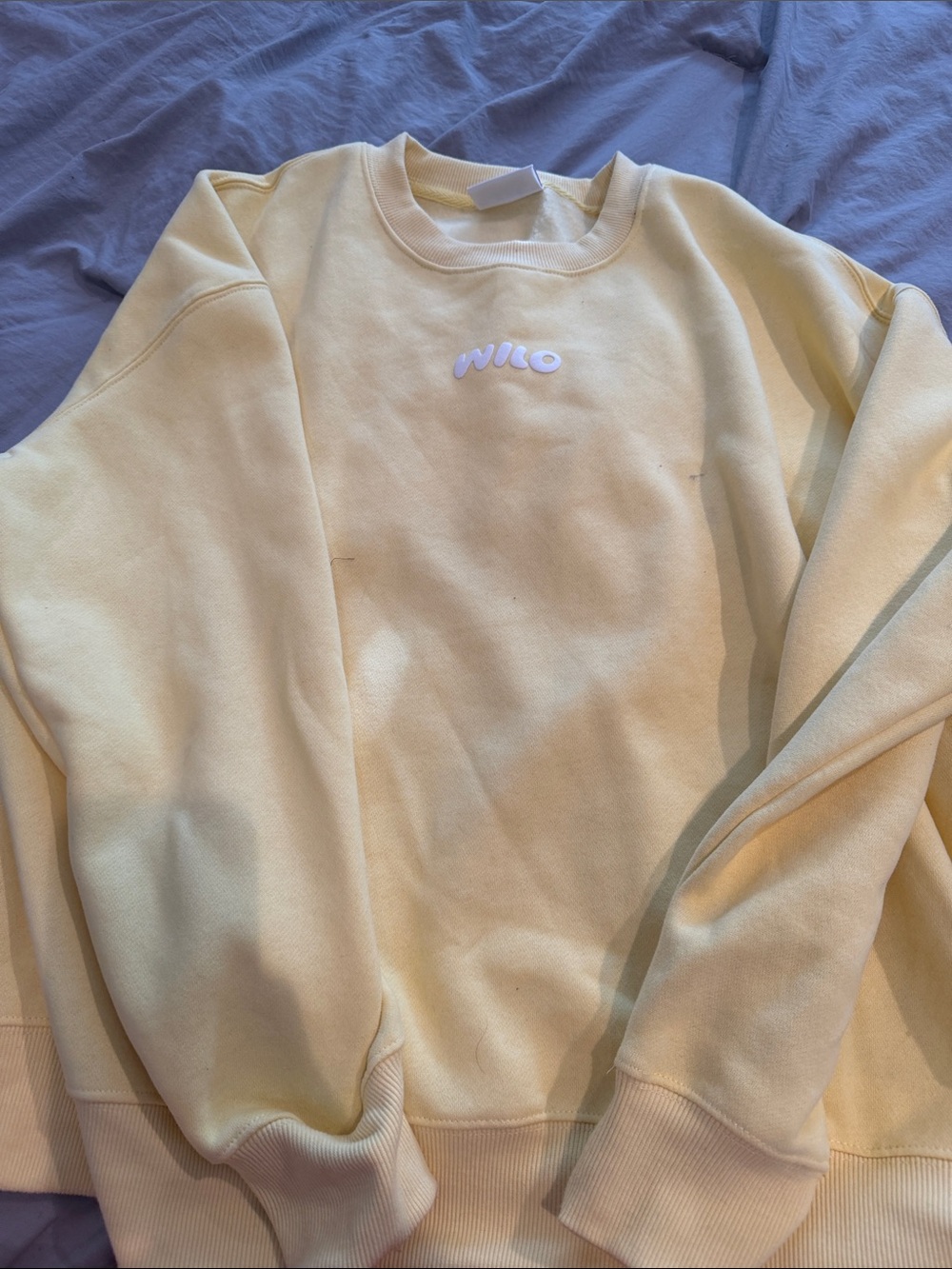 NWOT - Wilo Yellow Cozy Crewneck Sweatshirt
